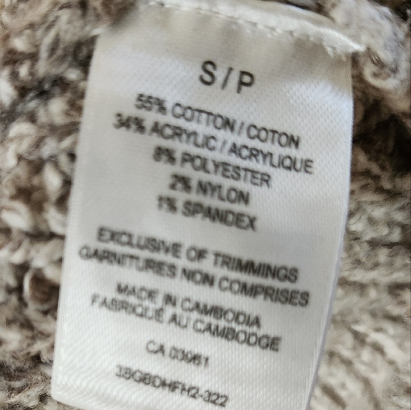 Womens Denver Hayes Cotton Blend Neutral Tones Sweater Size SM - Picture 5 of 5